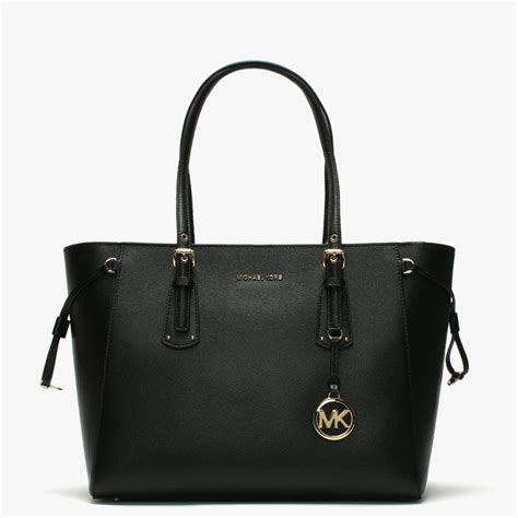 michael kors black tote handbag|michael kors handbags small black.